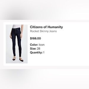 Citizens Of Humanity Rocket Skinny Jeans - Icon Blue